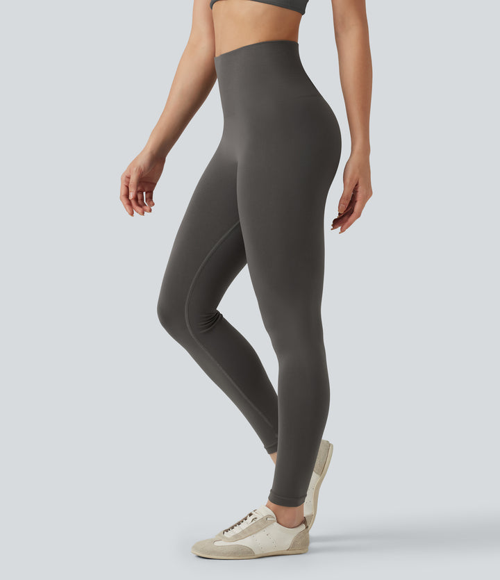 OneForm Seamless Flow High Waisted Skinny Casual Leggings — Dark Core — view 1
