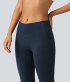 Low Rise Skinny Yoga Leggings with Pockets — Carbon — view 5