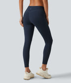 Low Rise Skinny Yoga Leggings with Pockets — Carbon — view 2