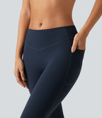Low Rise Skinny Yoga Leggings with Pockets — Carbon — view 4