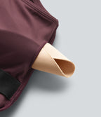 Built-in Bra Yoga Tank Top DD-F Cups — Evening Red — view 7