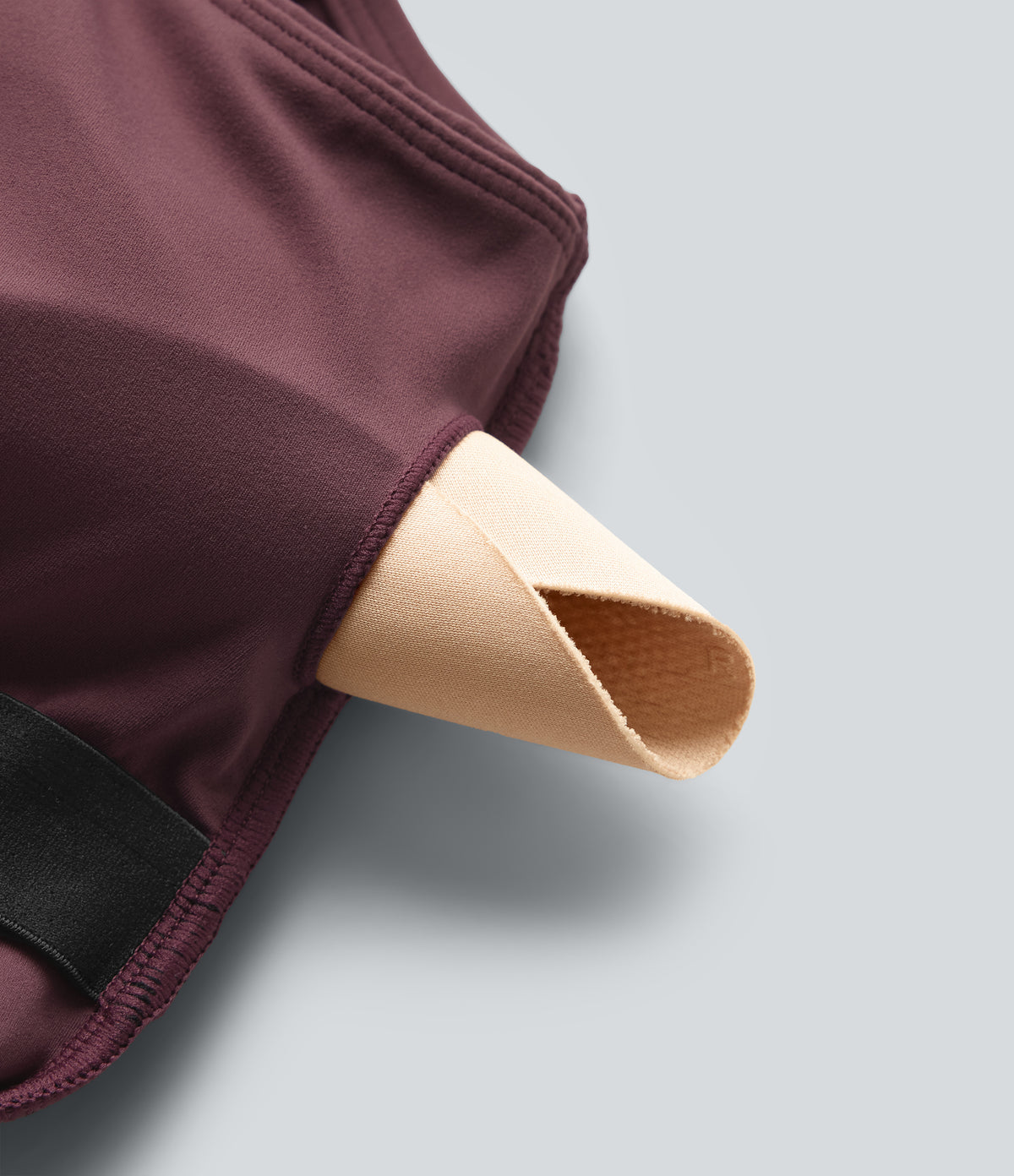 Built-in Bra Yoga Tank Top DD-F Cups — Evening Red — view 7