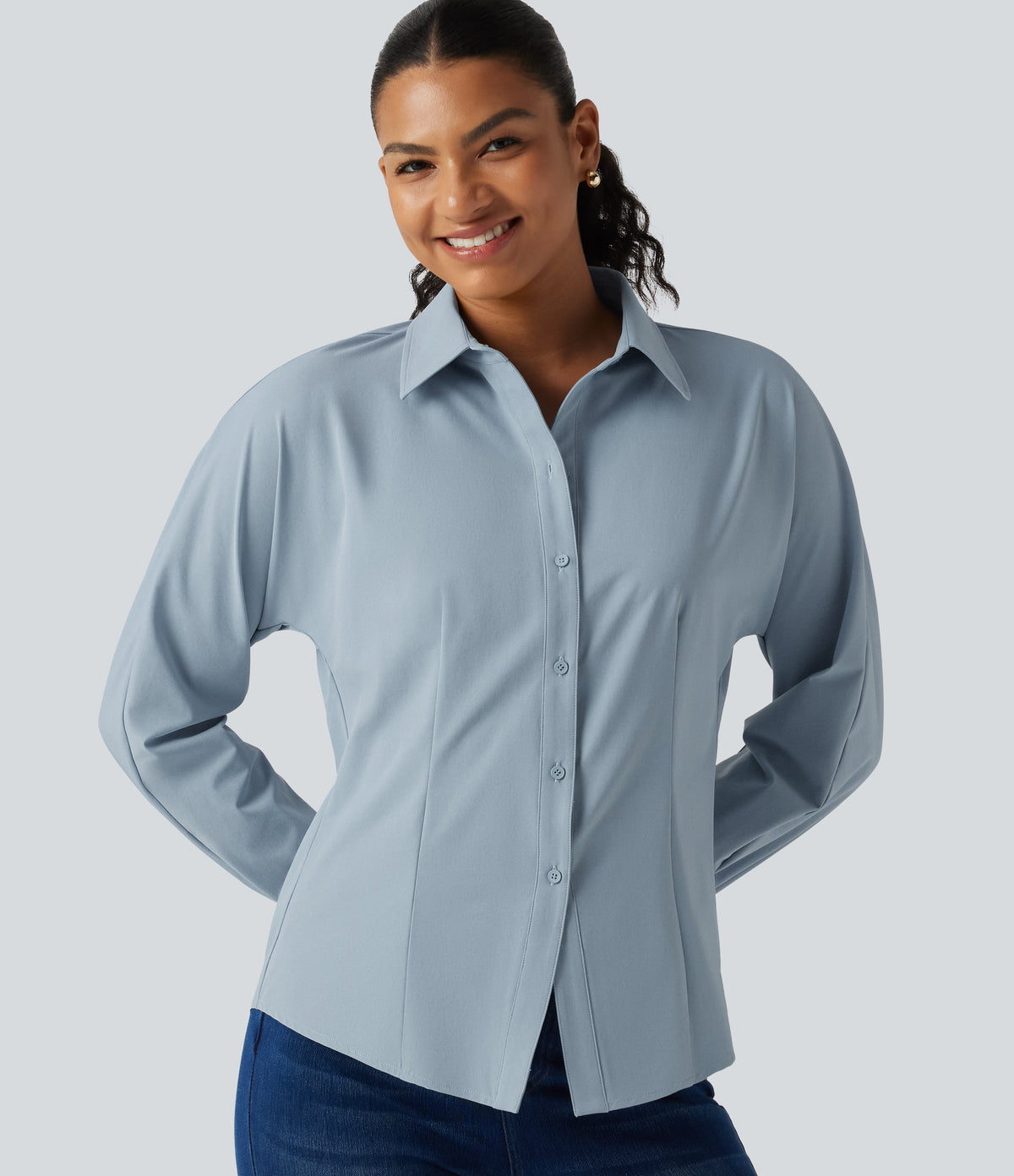 Long Sleeve Work Shirt — Mountain Spring — view 1