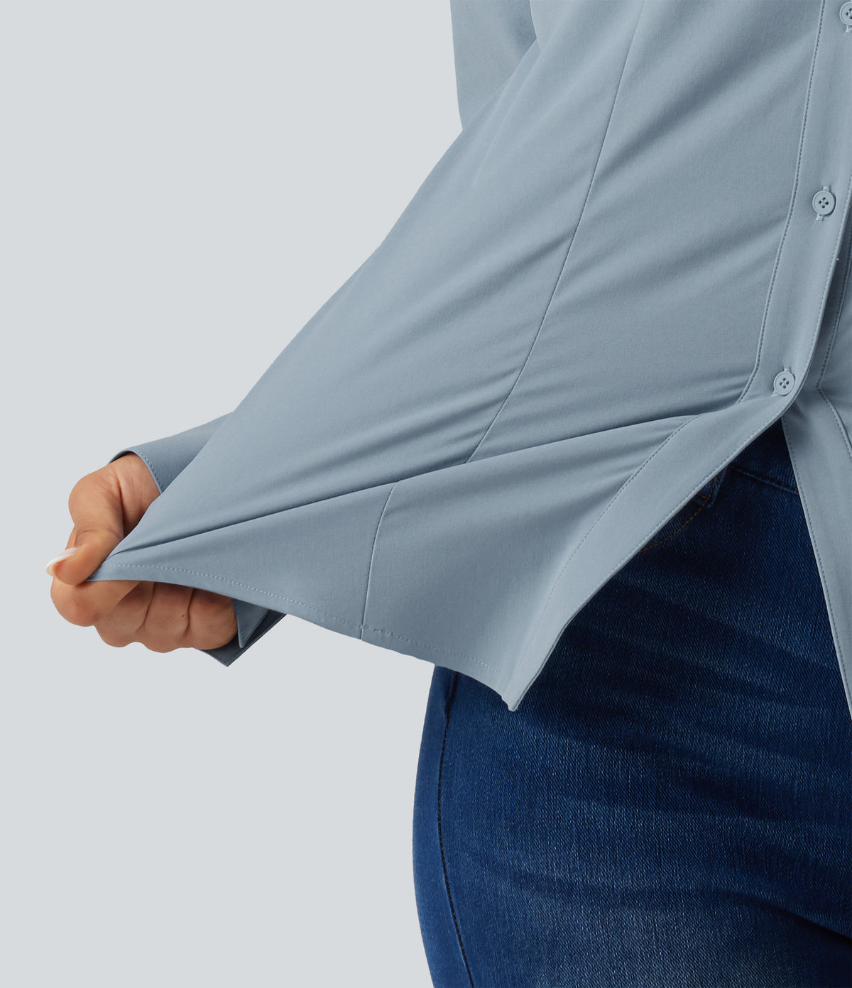 Long Sleeve Work Shirt — Mountain Spring — view 6