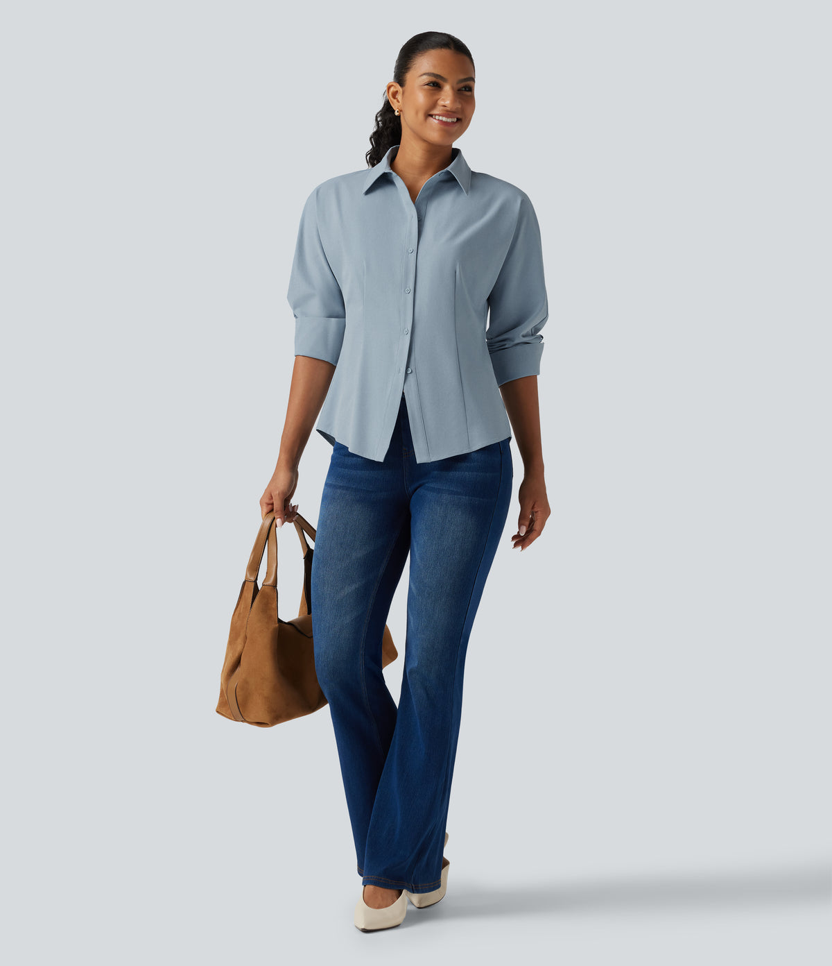 Long Sleeve Work Shirt — Mountain Spring — view 8