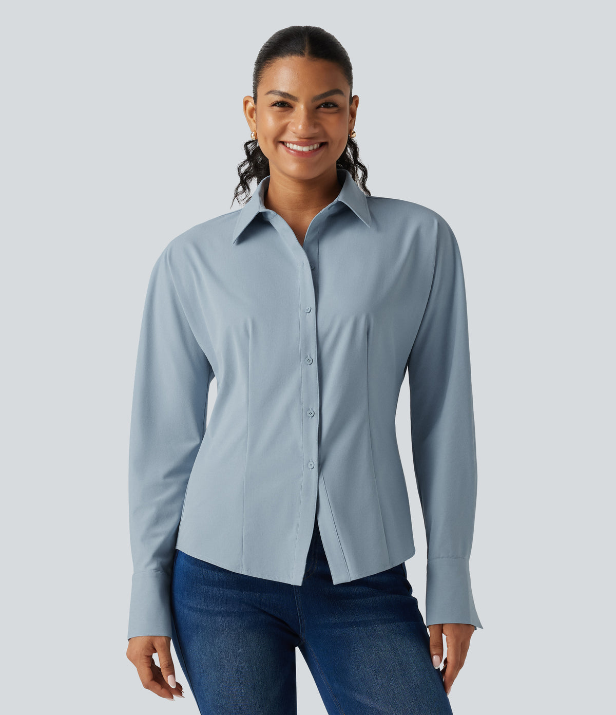 Long Sleeve Work Shirt — Mountain Spring — view 4