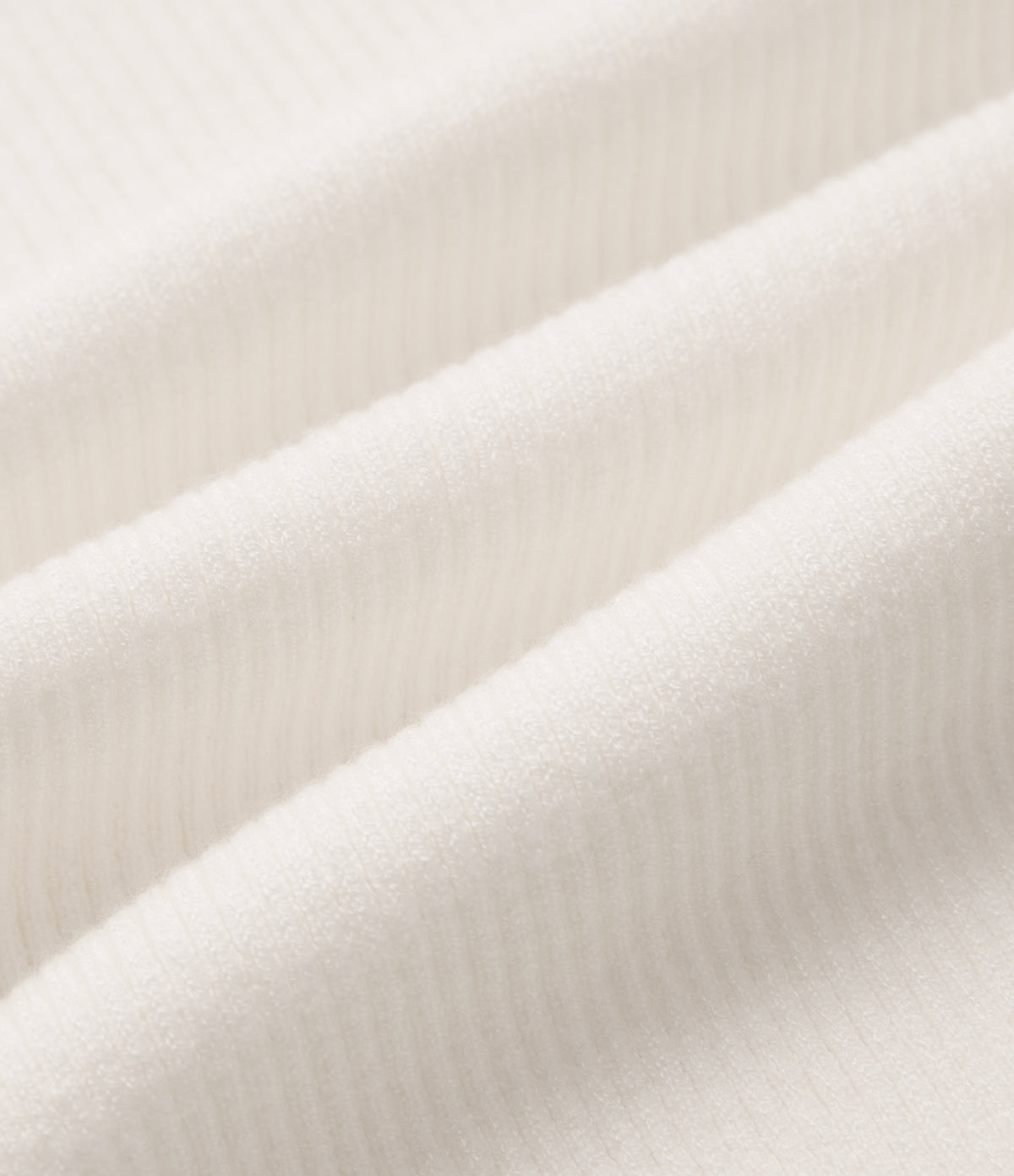 High Neck Long Sleeve Thumb Hole Work Wool-Blend Jumper — White — view 8