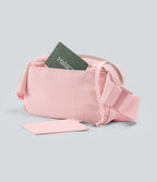 Yoga Belt Bag with Mirror Card Holder — Silver Pink — view 3