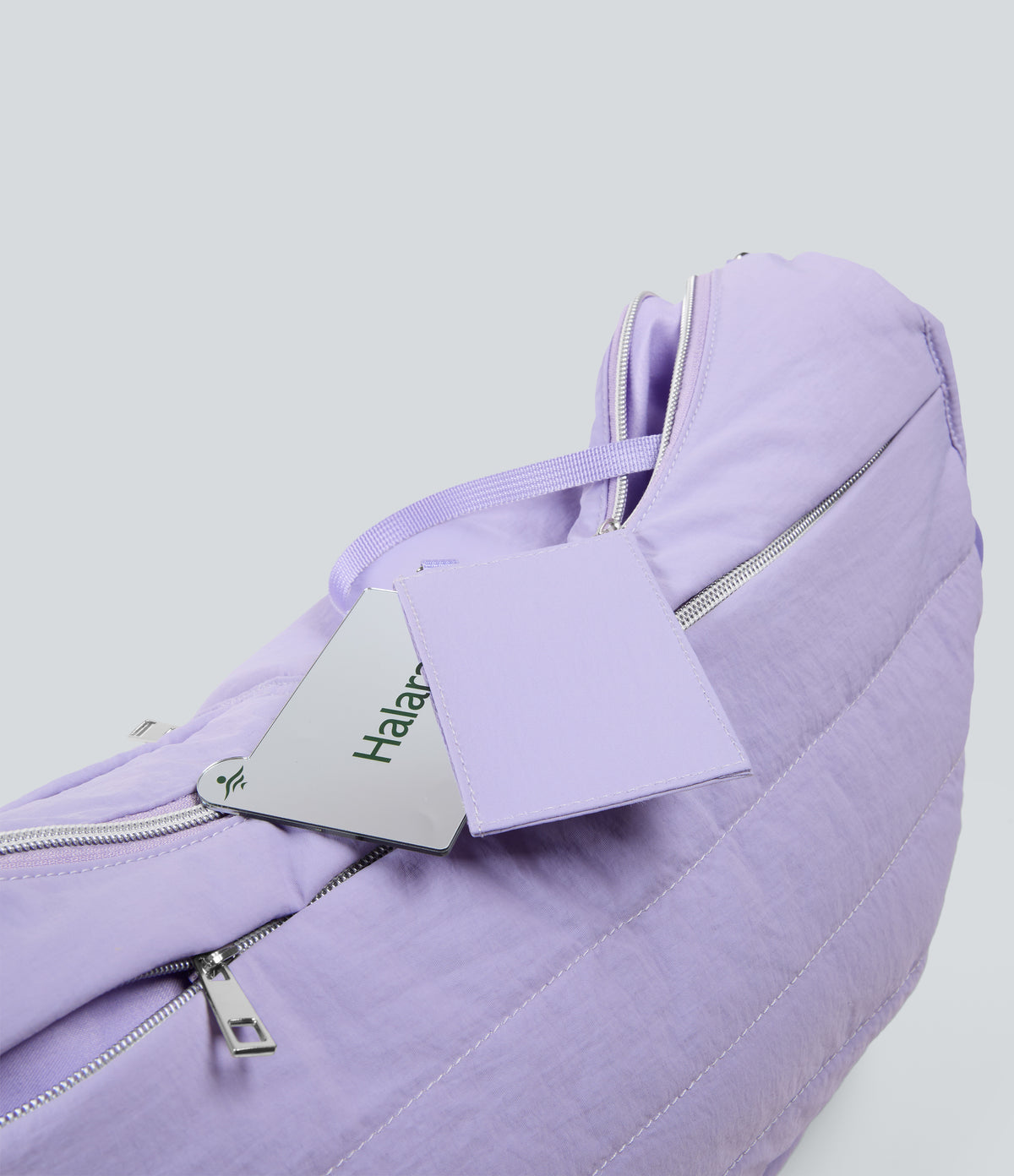 Work Crossbody Bag with Mirror Card Holder — Lavender — view 2