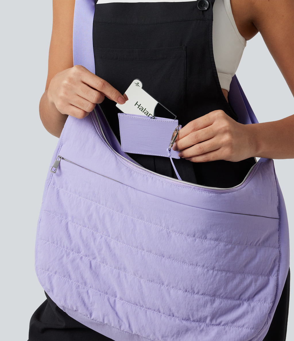 Work Crossbody Bag with Mirror Card Holder — Lavender — view 5