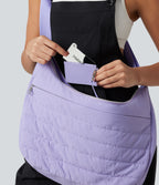 Work Crossbody Bag with Mirror Card Holder — Lavender — view 5