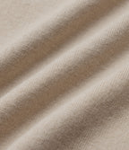 V Neck Long Sleeve Curved Hem Work Wool-Blend Jumper — French Oak — view 8