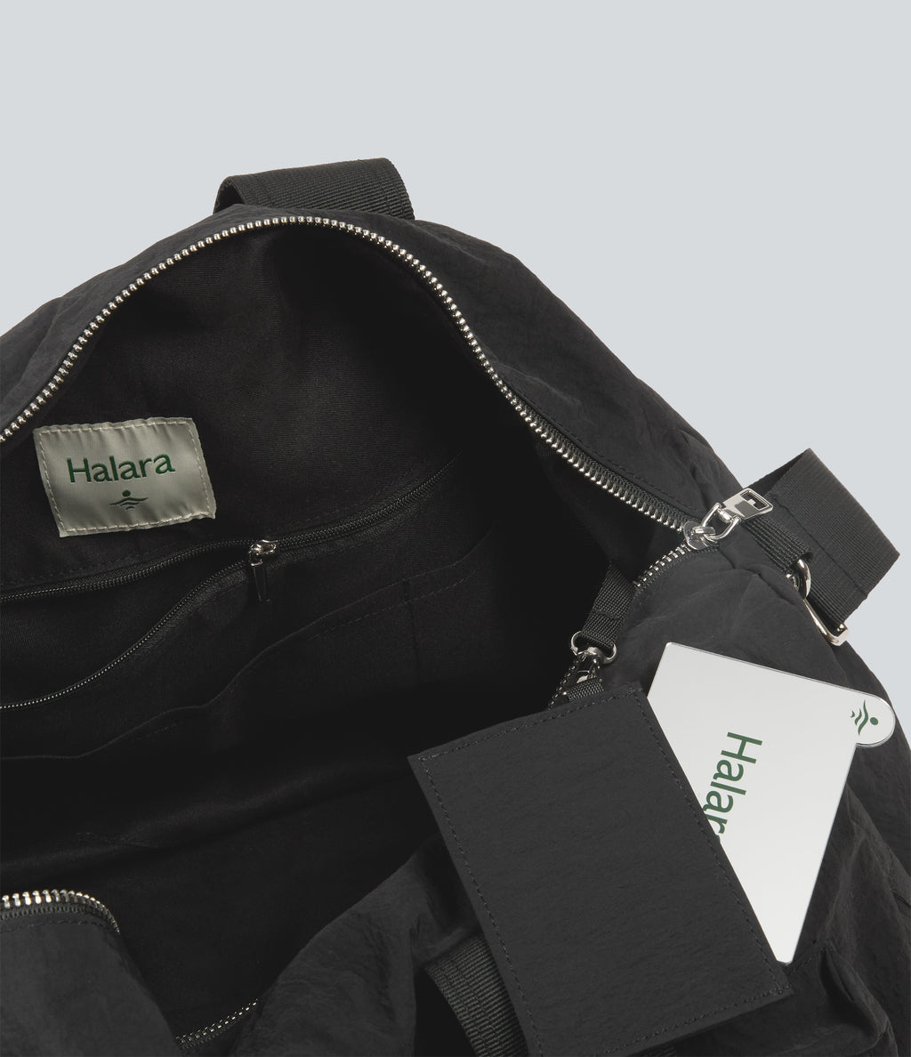 Yoga Duffle Bag with Mirror Card Holder — Black — additional view