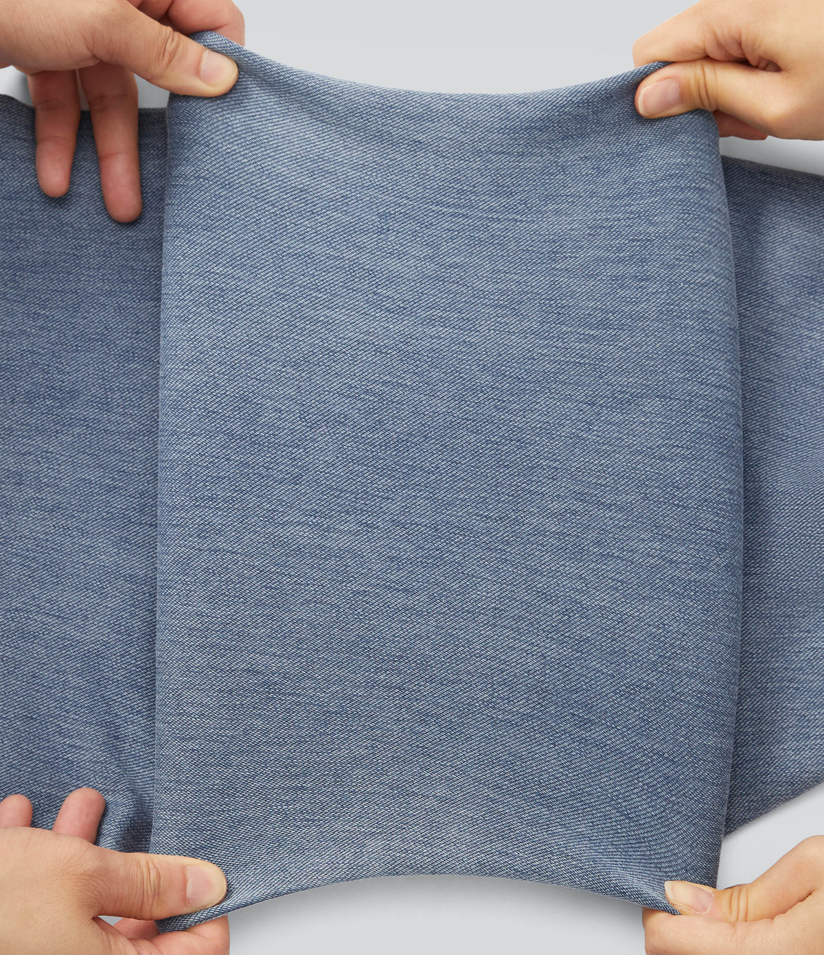 High-waisted Casual Tapered Jeans with Pockets — Sunset Blue Denim — view 4