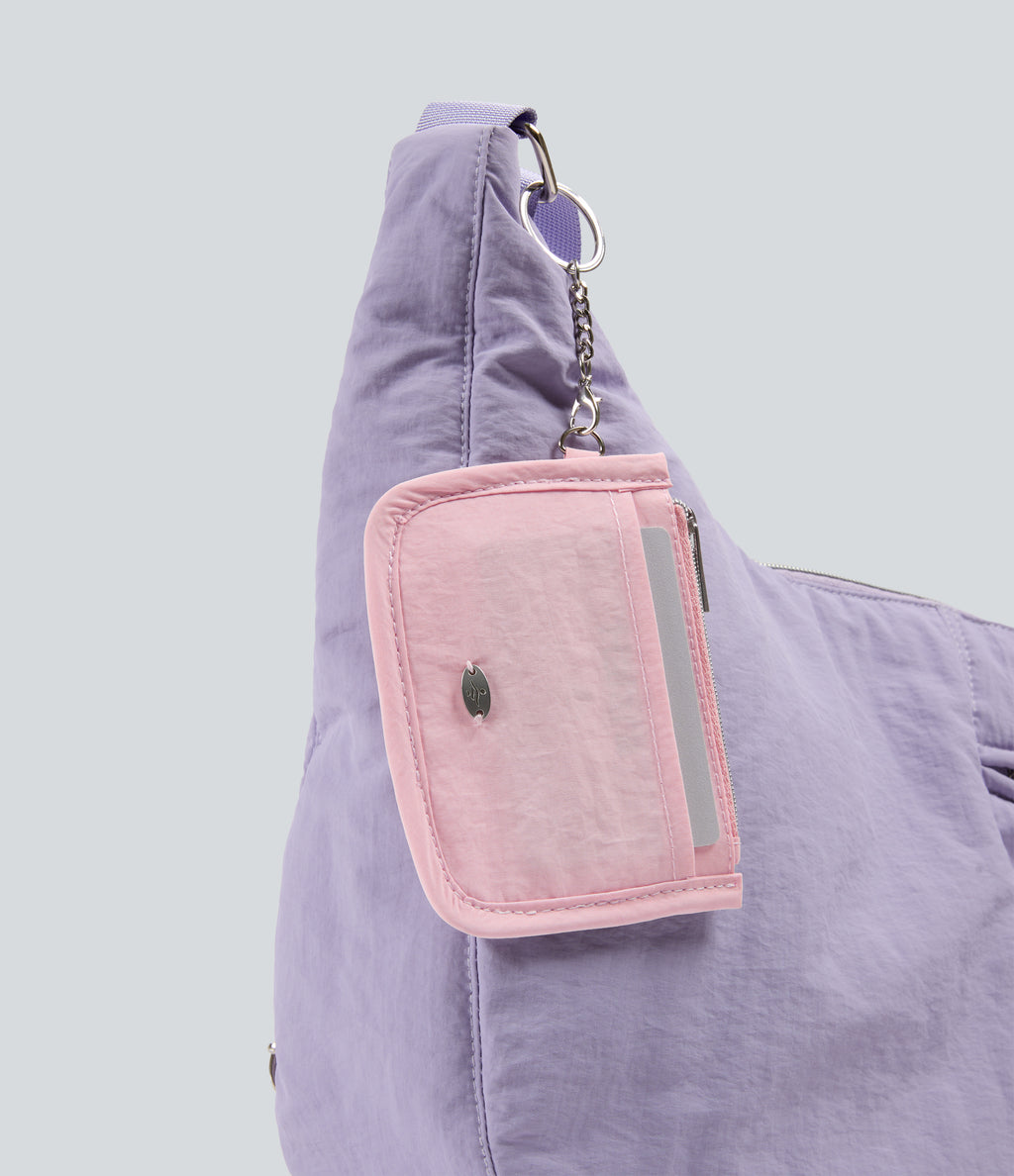 Zipper Yoga Pouch — Silver Pink — view 2