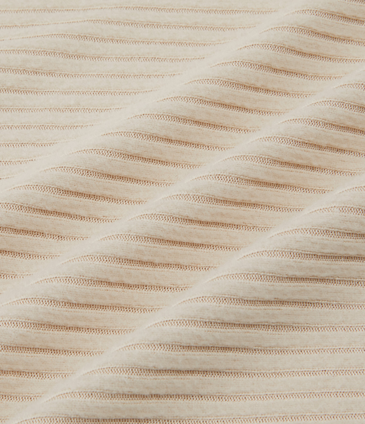 Ribbed Knit Square Neck Long Sleeve Casual Top — Whipped Taupe — view 8