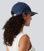 Stretch Denim Washed Baseball Cap — Gulf Stream Blue Denim — additional view