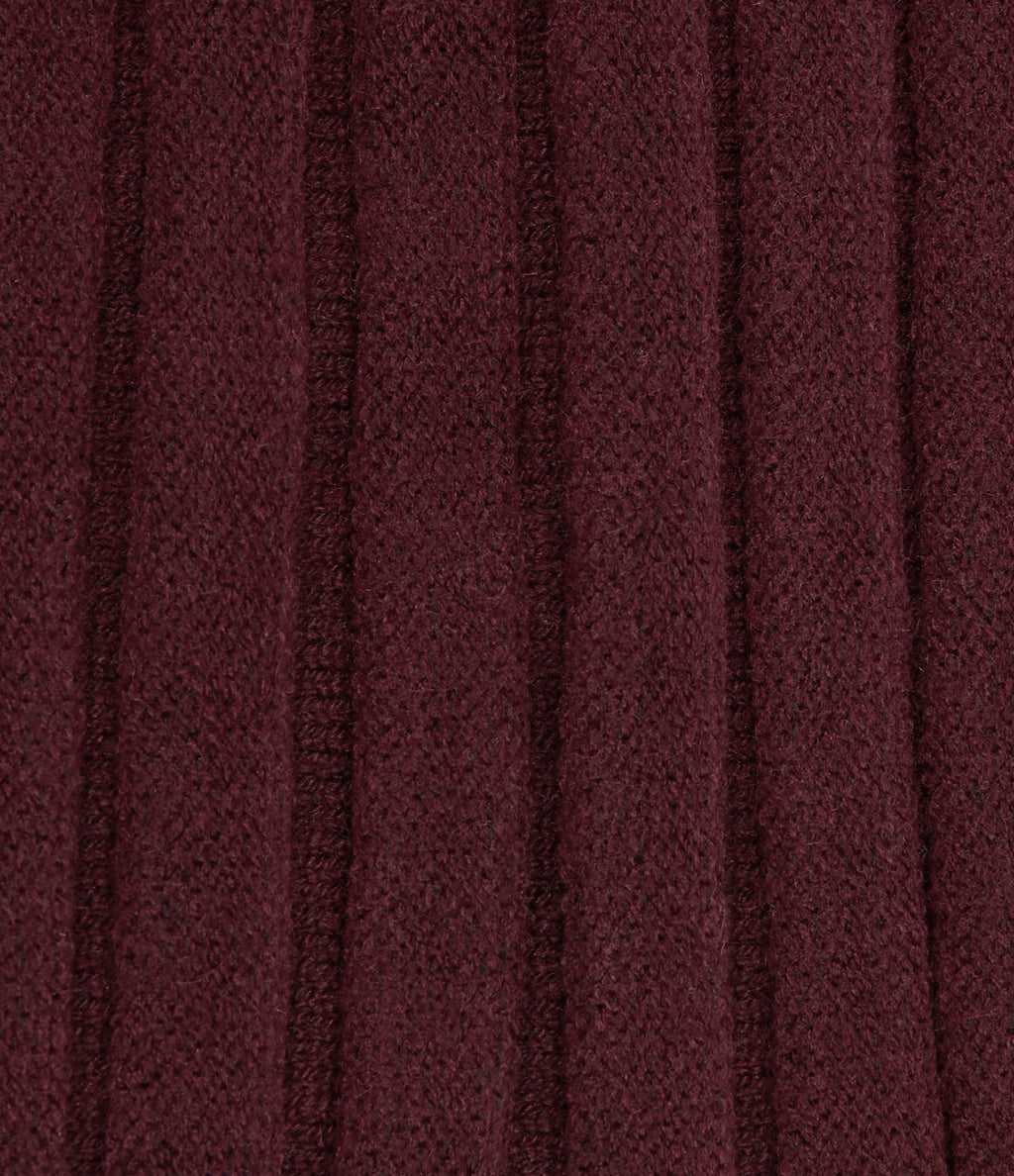 High Waisted A Line Mini Casual Jumper Skirt — Mulled Night — view 7
