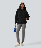 Mid Rise Casual Trousers with Pockets — Silent Storm — view 7