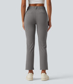 Mid Rise Casual Trousers with Pockets — Silent Storm — view 2