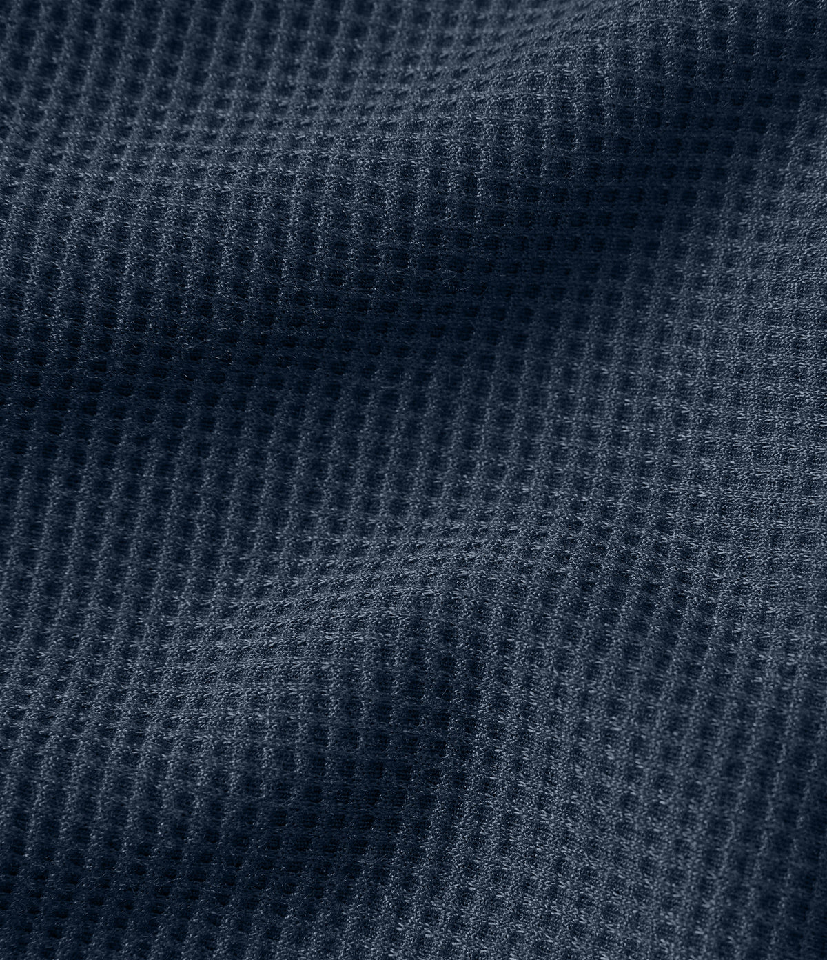 High Waisted Straight Leg Waffle Casual SweatPants with Pockets — Deep Night Blue — view 7