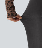 High Waisted Wide Leg Jeans with Pockets — Poppy Seed Denim — view 7