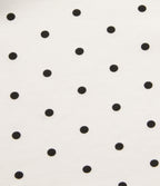 Boat Neck Sleeveless Ruched Polka Dot Casual Mini Dress — Inkstone Frost Speckle — view 6