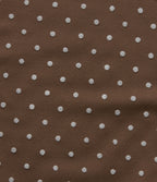 Flocked High Waisted Tummy Control Straight Leg Polka Dot Yoga Trousers with Pockets — Golden Brown Dot — view 8