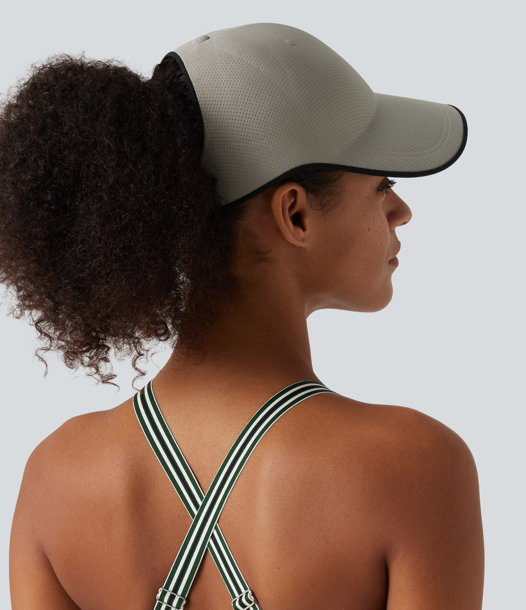 Plain Baseball Cap — Greenish Grey — view 3