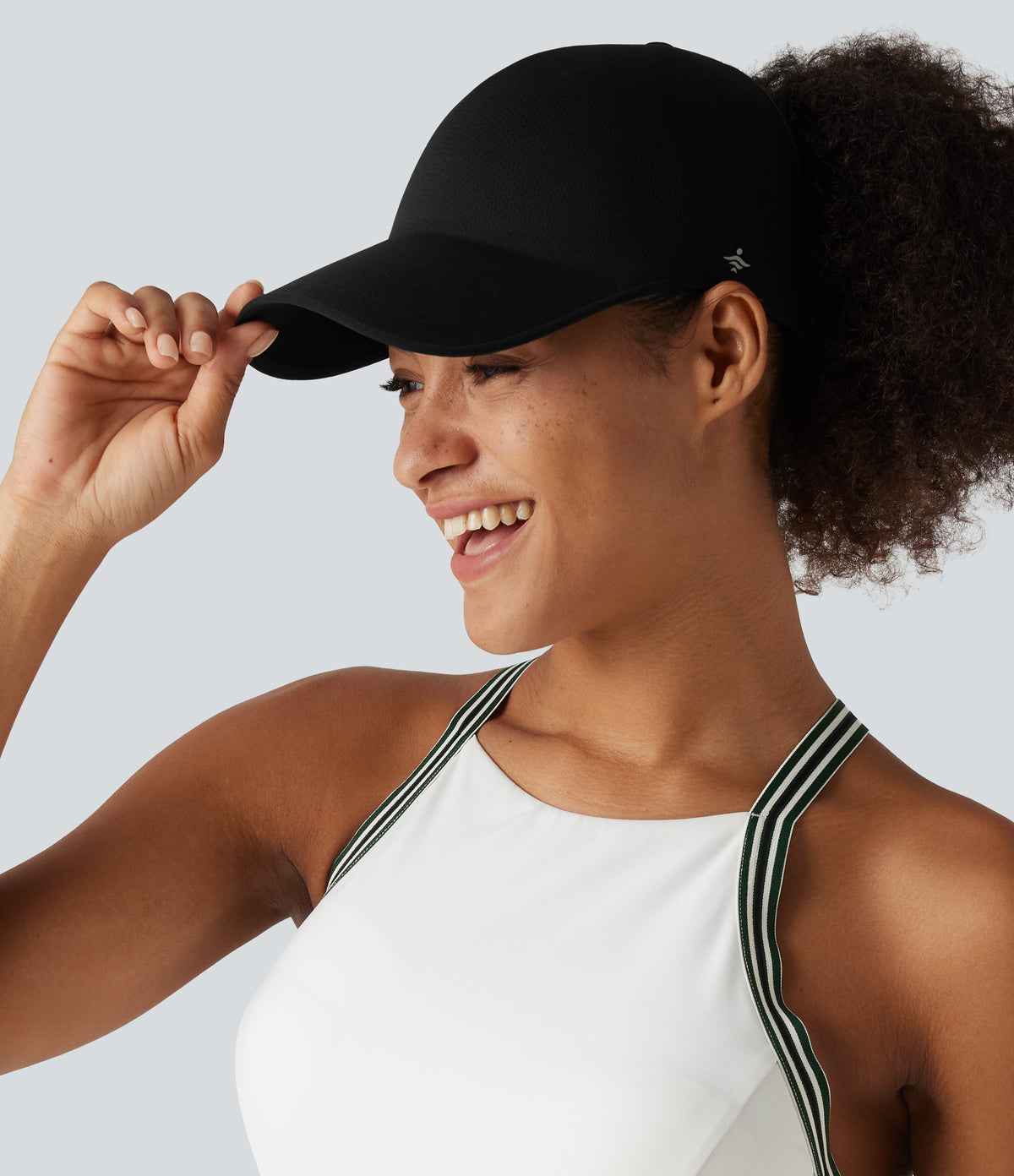Plain Baseball Cap — Black — additional view