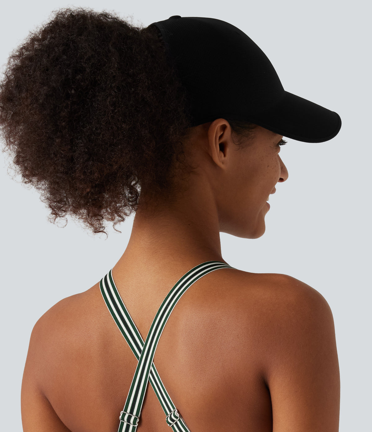 Plain Baseball Cap — Black — additional view