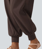 High Waisted Tummy Control Yoga Jogger with Pockets — Java — view 5