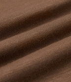 Foldover Mid Rise Baggy Casual Sweatpants with Pockets — Cocoa Brown — view 7