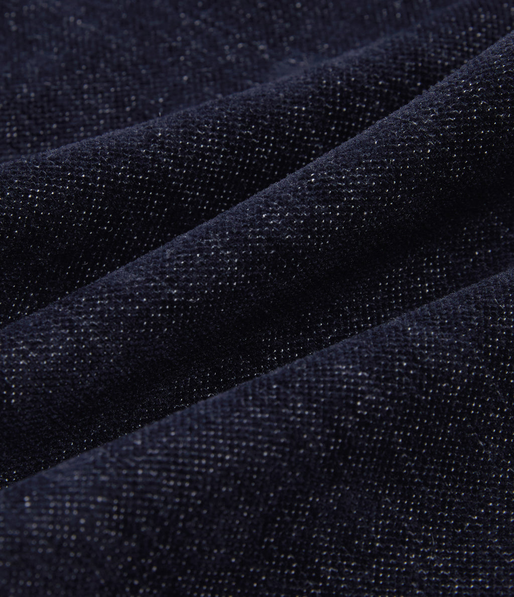 High Waisted Baggy Work Trousers with Pockets — Always in a Mood - Dark Blue — view 8