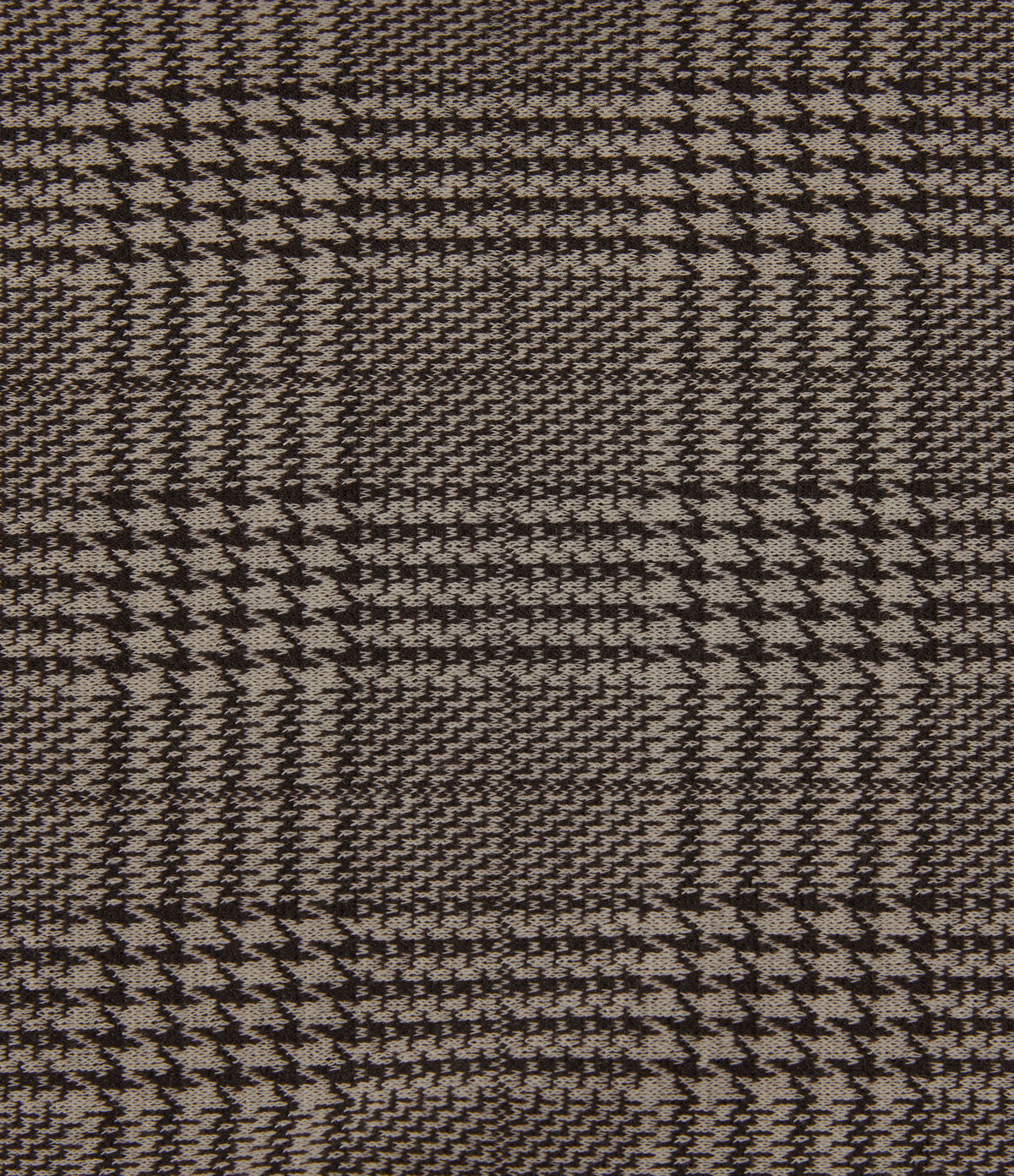 High Waisted Tapered Houndstooth Plaid Work Trousers with Pockets — Brown Houndstooth Plaid — view 8