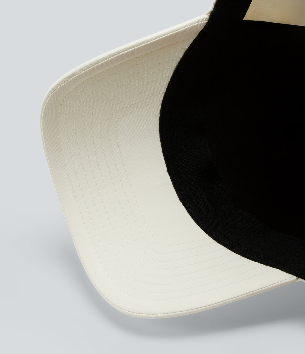 Plain Casual Baseball Cap — Cheese White — view 4
