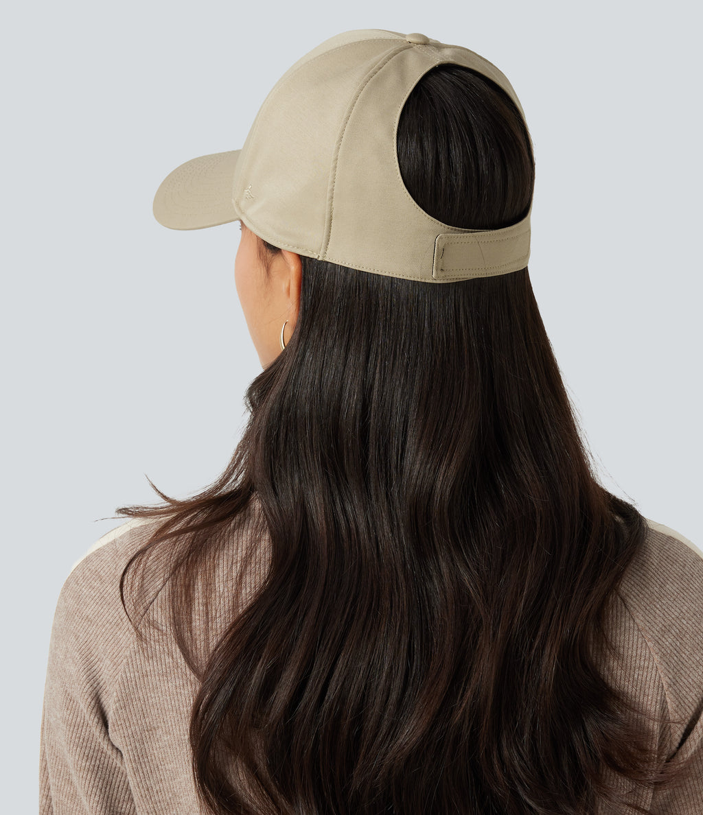 Plain Casual Baseball Cap — Khaki — view 7