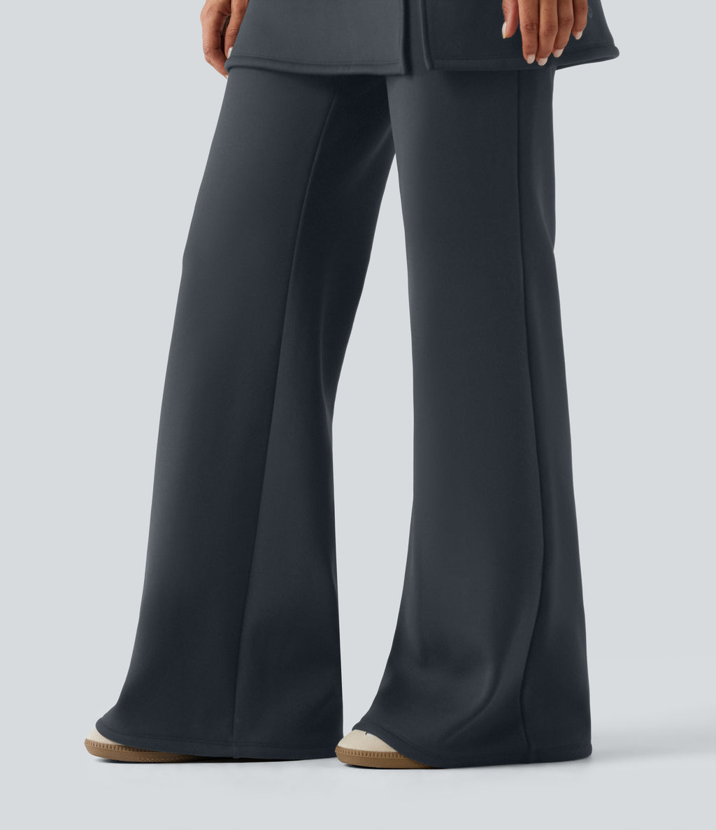 Extra Heat High Waisted Flare Yoga Leggings — Carbon — view 6
