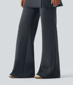 Extra Heat High Waisted Flare Yoga Leggings — Carbon — view 6
