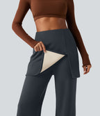 Extra Heat High Waisted Flare Yoga Leggings — Carbon — view 4