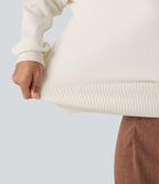 Collared Half Zip Long Sleeve Work Jumper — Jet Stream — view 6