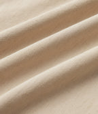 High Waisted Tapered Casual Stretch Linen Trousers with Pockets — Oatfield Cream — view 7