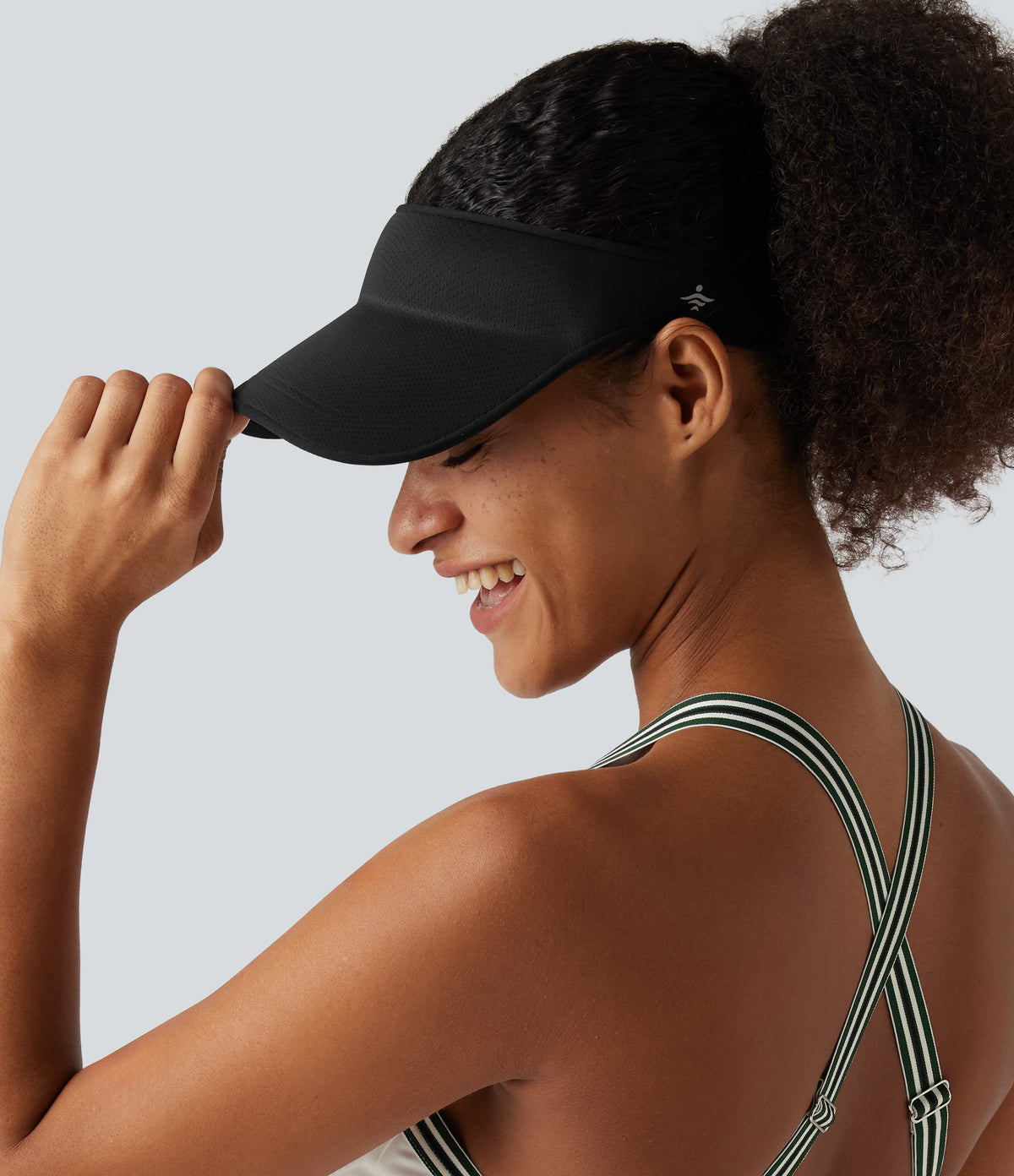 Yoga Visor Hat — Black — additional view