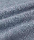 Round Neck Long Sleeve Work Jumper — Light Blue — view 6