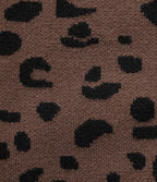 Round Neck Leopard Print Long Sleeve Casual Jumper — Acorn Wild Leopard — view 7