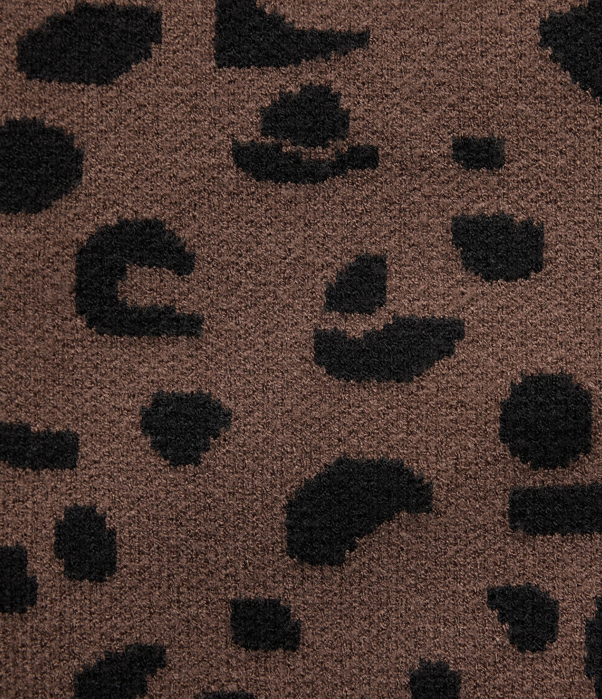 Round Neck Leopard Print Long Sleeve Casual Jumper — Acorn Wild Leopard — view 7