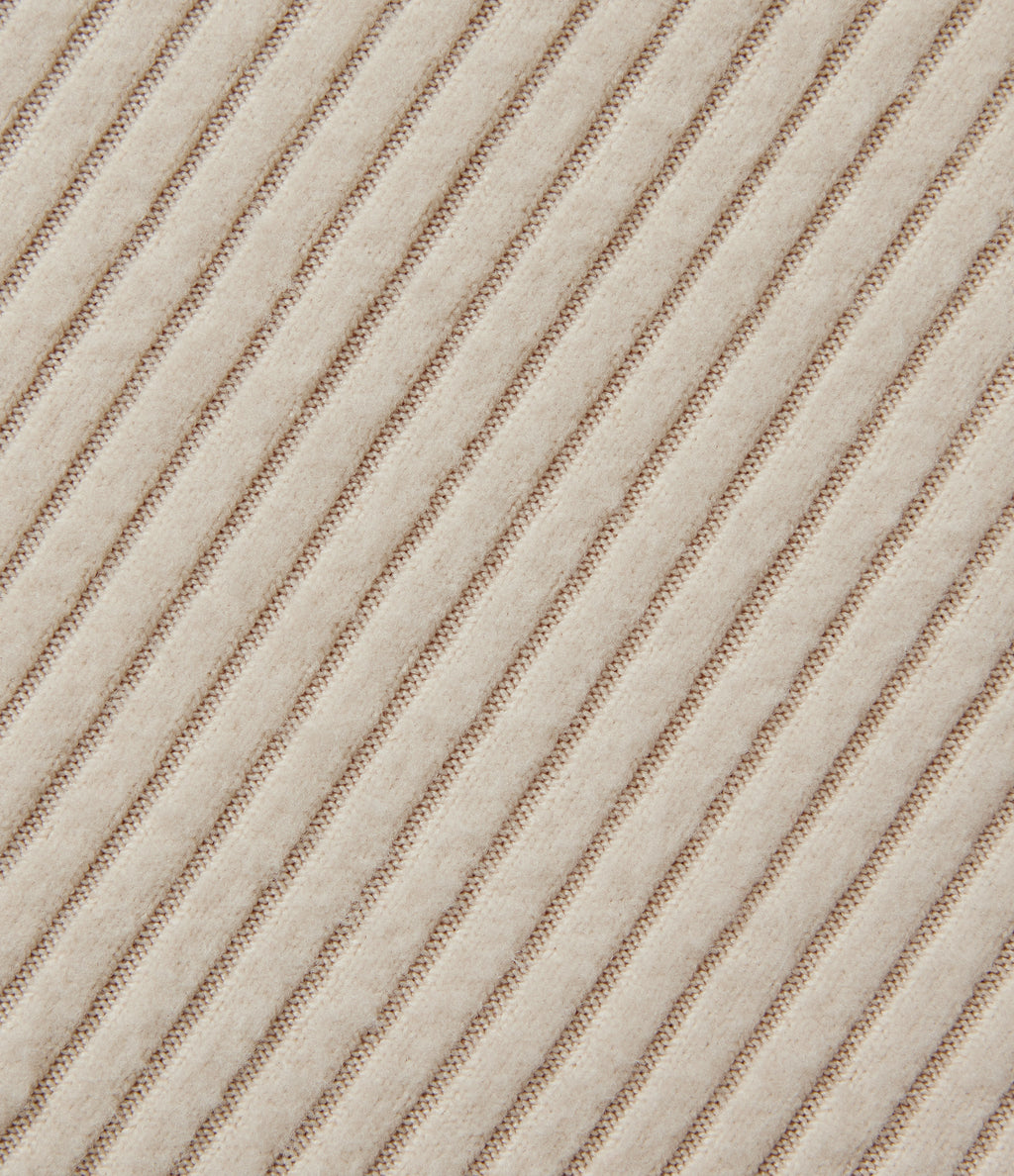 Ribbed Knit High Waisted Split Maxi Casual Skirt with Pockets — Whipped Taupe — view 7