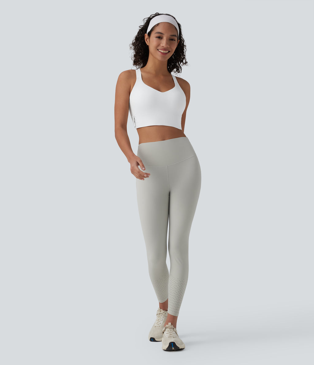 Medium Support Training Sports Bra — White — view 6