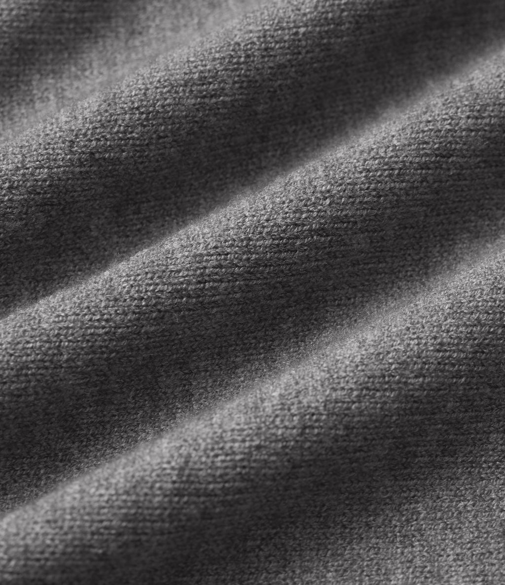 One Shoulder Long Sleeve Work Jumper — Mottled Grey — view 8