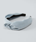 Grid Knot Headband — Maya Blue — view 1